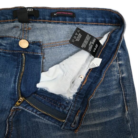 Nine West Womens 8 Alec Slim Boyfriend Ankle Jeans - Picture 8 of 11